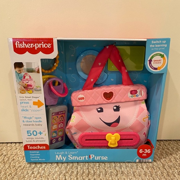 Fisher Price My Smart Purse Infant and Toddler Toy with 5 Accessories NEW in box - Picture 1 of 6